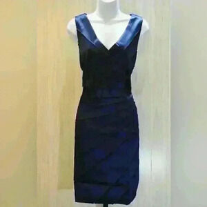 NWOT - RSVP Medina Blue Sheath Dress, Women's Size 14